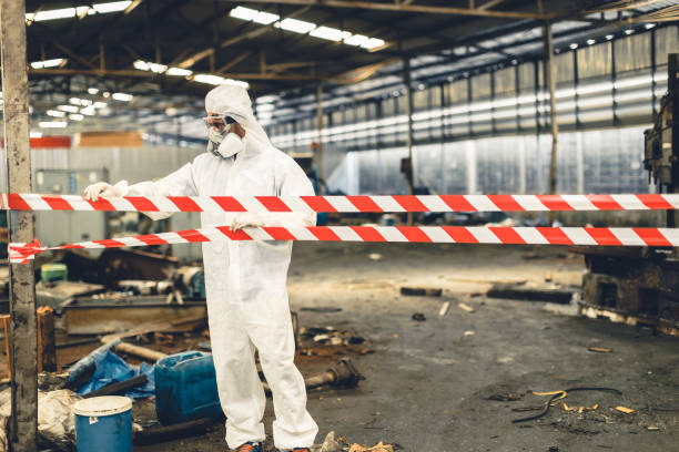 Professional Biohazard technician working in Washington, DC